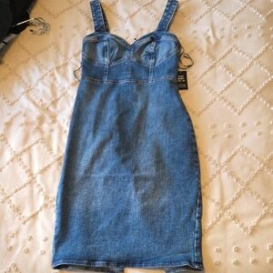 Express Denim Midi Dress